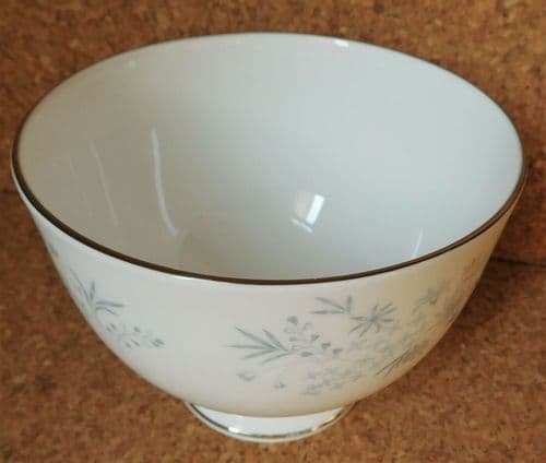 Wedgwood Belle Fleur open sugar bowl basin bone china silver trim 2 available